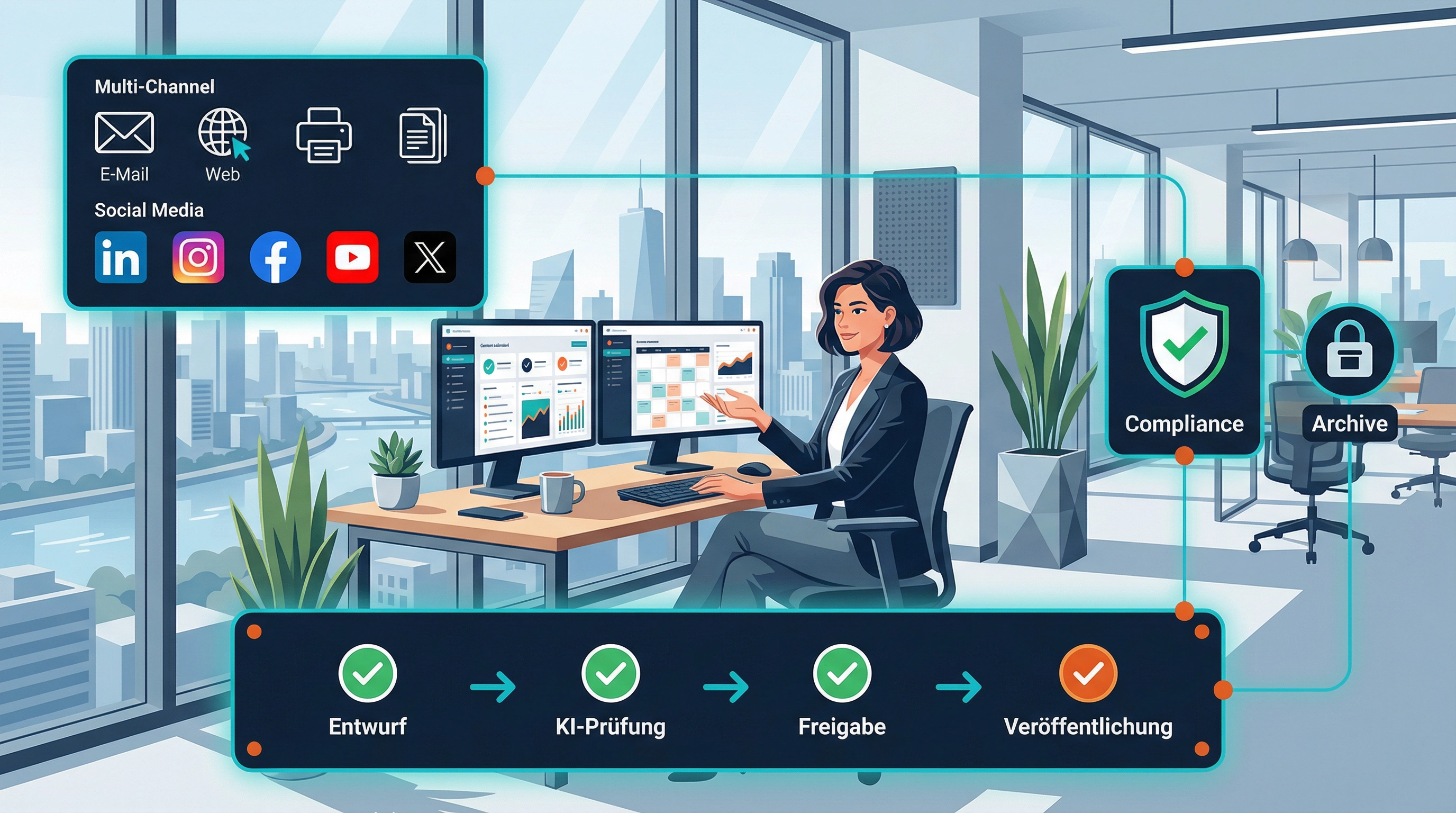Immer wenn es um Ihre Kommunikation und Ihre Inhalte geht.