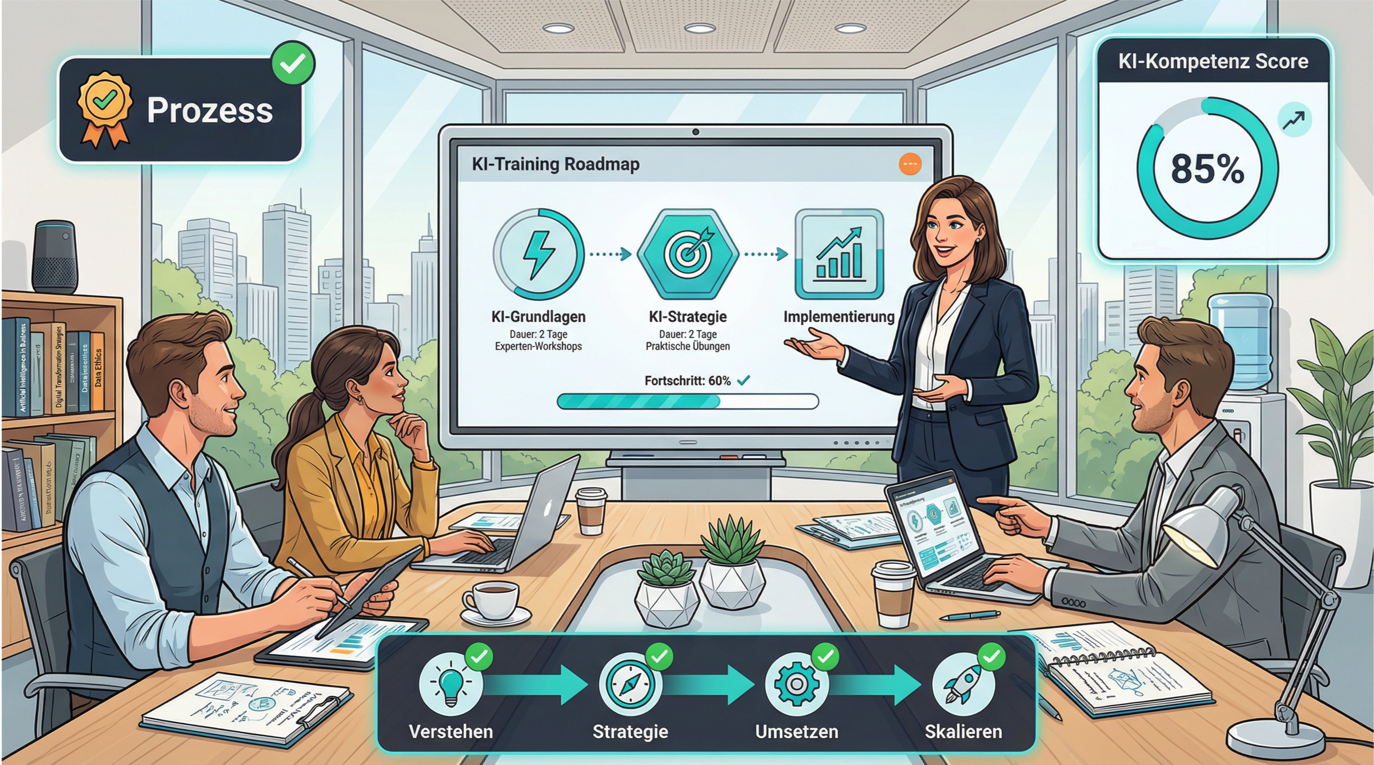 KI-Kompetenz für Ihr Team — nachhaltig und praxisnah.